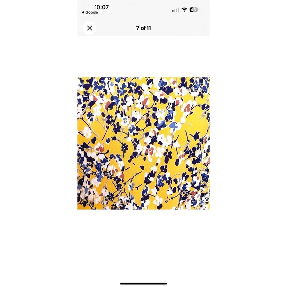 Kaileigh Tasha Dress Womens Small Floral Yellow Sleeveless Crossed Back Bohemian - Picture 8 of 8